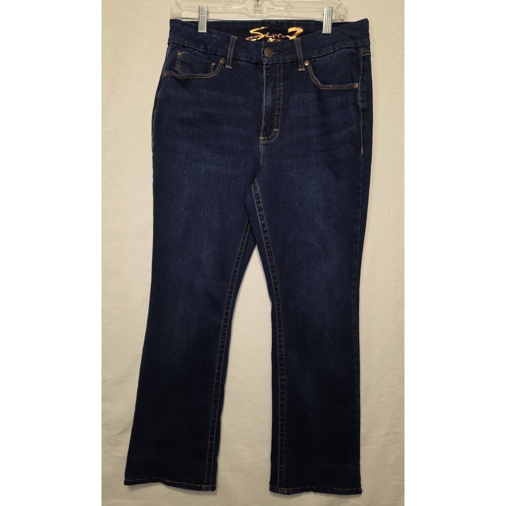 Seven7 Jeans Women Size 12 Tummy Less High Rise Boot Cut Jeans See Photos Hemmed